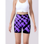 2 Pack Tie Dye High Waist Seamless Yoga Shorts