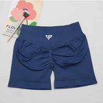 Seamless Silicone Printed Yoga Shorts