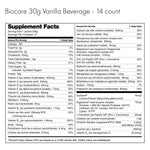 30G Protein Vanilla Biocare Dietary Beverage (14-Count)