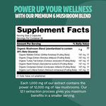 Organic Mushroom Complex Supplement Capsules