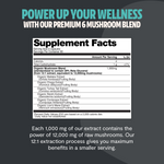 Organic Mushroom Complex Supplement Capsules