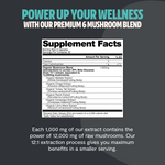 Organic Mushroom Complex Supplement Capsules