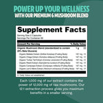 Organic Mushroom Complex Supplement Capsules