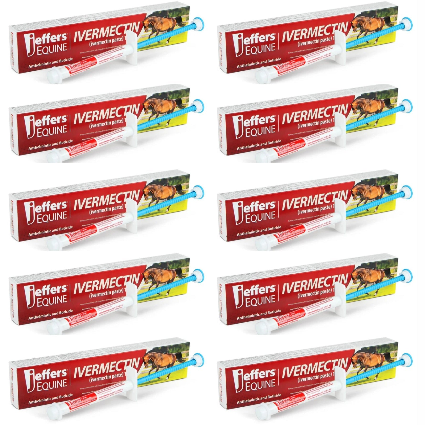 Jeffers Ivermectin Horse Dewormer Gel, Apple Flavored