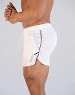 Men's Gym Training Shorts Men Sports Casual Clothing Fitness Workout Running Grid quick-drying compression Shorts Athletics Quick Dry Active Running Bodybuilding Shorts with Pockets