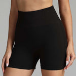 Pink High Waist Seamless Yoga Shorts Women