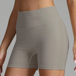 Pink High Waist Seamless Yoga Shorts Women