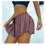 Summer Running Shorts Women 2 In 1 Marathon Quick Dry Shorts Gym Loose Sport Breathable Yoga Shorts